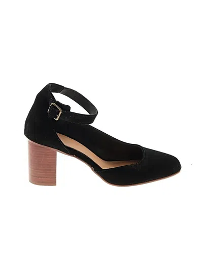 Pre-owned Soludos Heels In Black