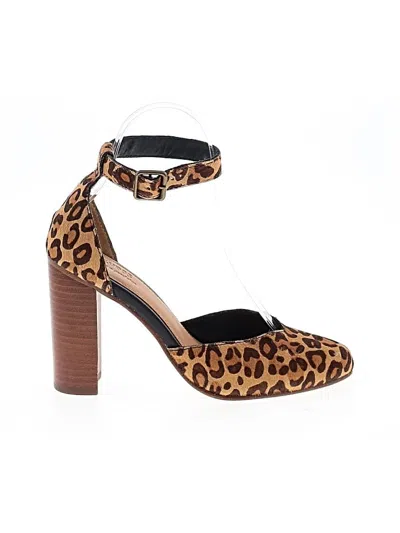 Pre-owned Soludos Heels In Brown