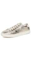Soludos Ibiza Classic Leather Sneakers Platinum In Platinum