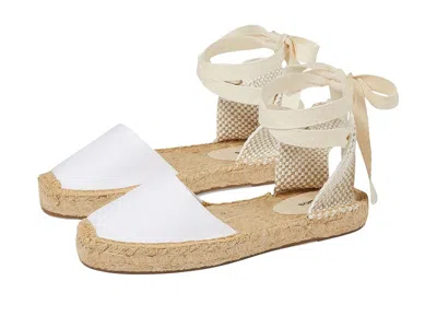 Soludos Lauren Lace Up Espadrille In White