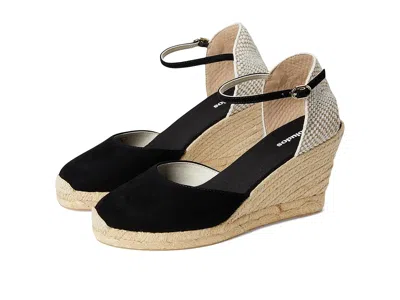 Soludos Marseille Wedge Espadrille In Black