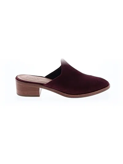 Pre-owned Soludos Mule/clog In Burgundy