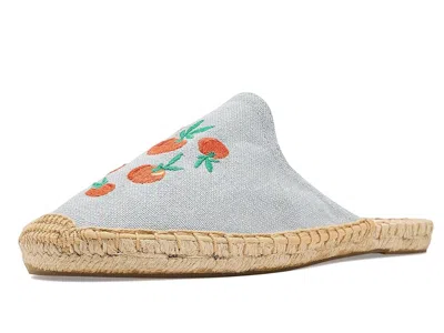 Soludos Oranges Smoking Mule Espadrille In Animal Print