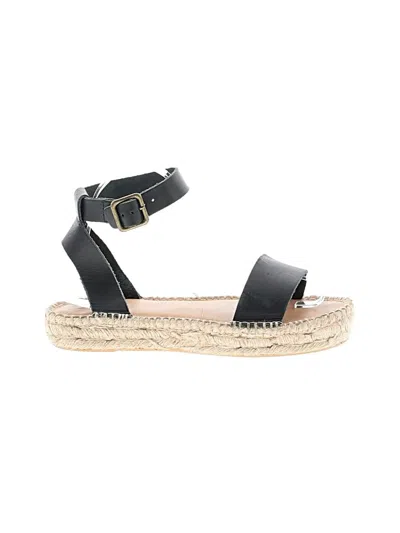 Pre-owned Soludos Sandals In Black