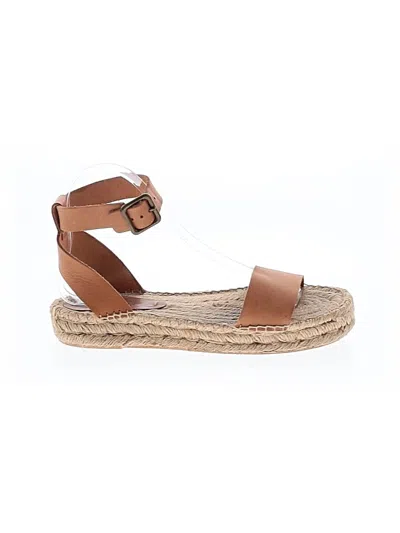 Pre-owned Soludos Sandals In Brown