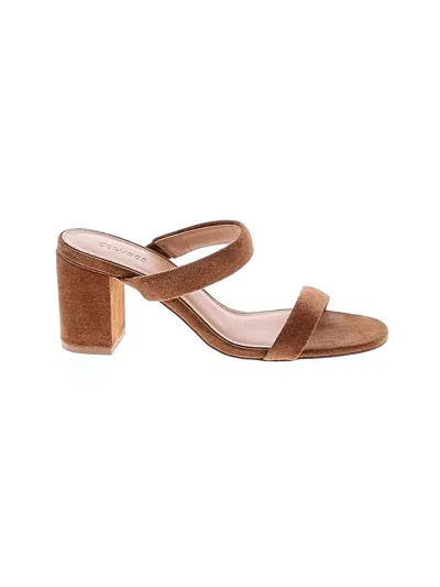 Pre-owned Soludos Sandals In Brown
