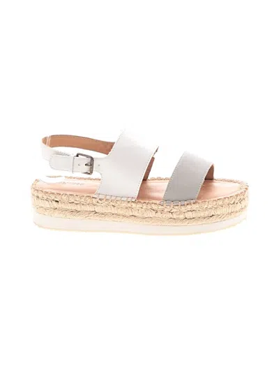 Pre-owned Soludos Sandals In White