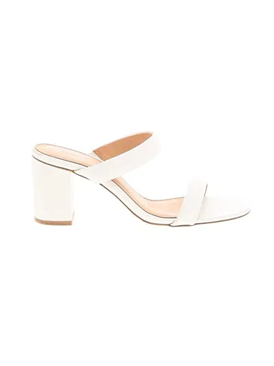 Pre-owned Soludos Sandals In White