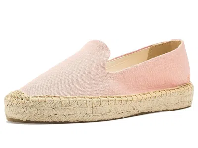 Soludos Smoking Platform Espadrille In Pink
