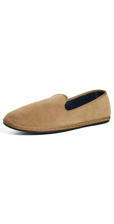 Soludos The All-weather Suede Loafers Camel Brown