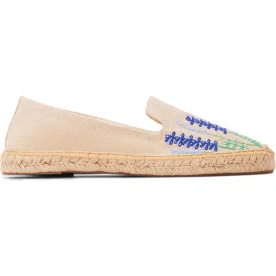 Soludos The Smoking Embroidery Espadrille In Neutral