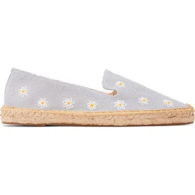 Soludos The Smoking Embroidery Espadrille In Gray