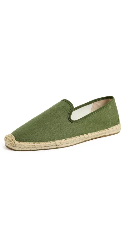 Soludos The Smoking Slipper Espadrilles Olive Green