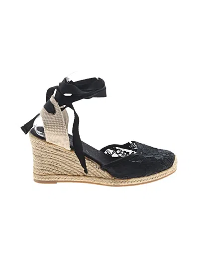 Pre-owned Soludos Wedges In Black