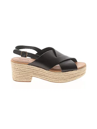 Pre-owned Soludos Wedges In Black
