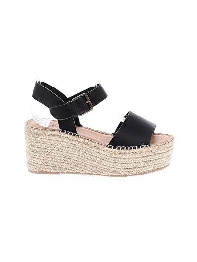 Pre-owned Soludos Wedges In Black