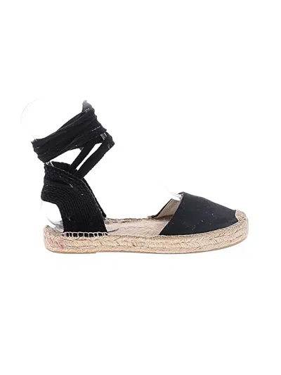 Pre-owned Soludos Wedges In Black