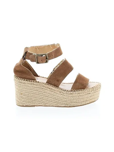 Pre-owned Soludos Wedges In Brown