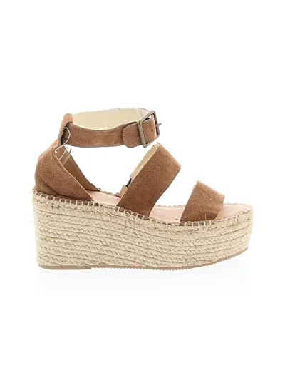 Pre-owned Soludos Wedges In Brown
