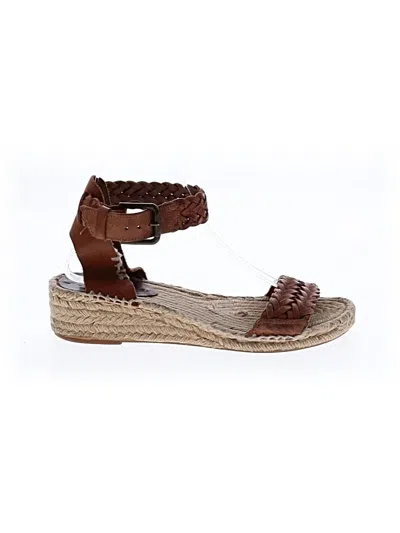 Pre-owned Soludos Wedges In Brown