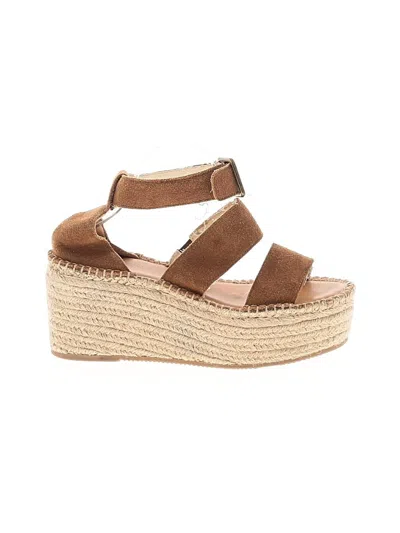 Pre-owned Soludos Wedges In Brown