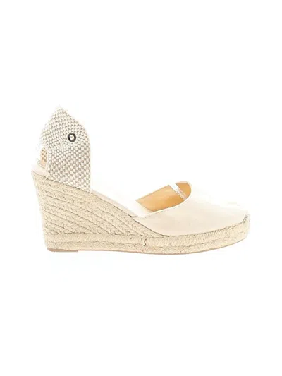 Pre-owned Soludos Wedges In Ivory