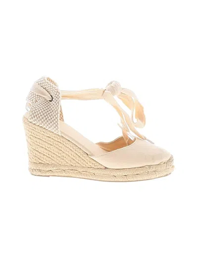 Pre-owned Soludos Wedges In Ivory