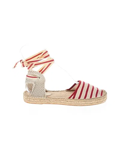 Pre-owned Soludos Wedges In Red