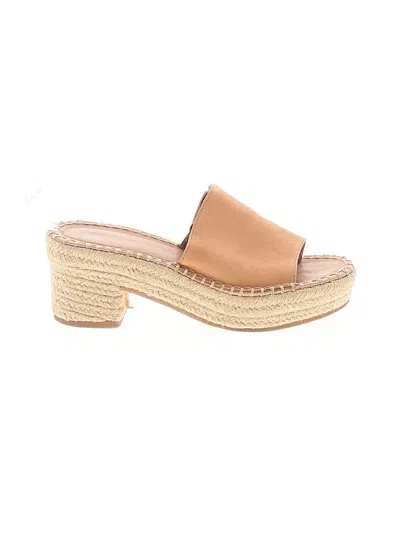Pre-owned Soludos Wedges In Tan