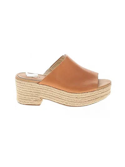 Pre-owned Soludos Wedges In Tan