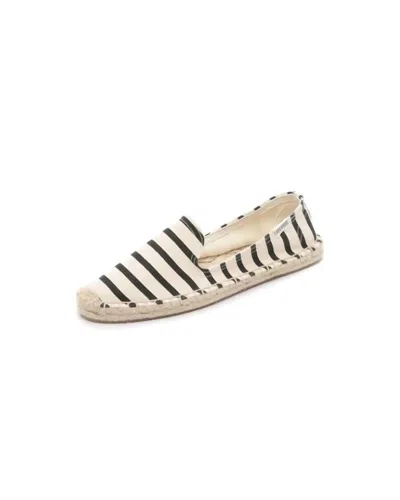 Soludos Women's Classic Smoking Slipper In Black/stripe In Multi