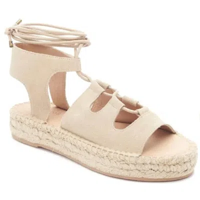 Soludos Womens Leather Strappy Espadrilles In Neutral
