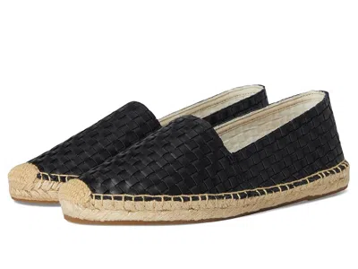 Soludos Woven Leather Original Espadrille In Black
