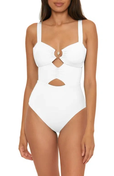 Soluna Bonita Shirred One-piece Swimsuit
