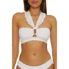 Soluna Buckle Up Bandeau Bikini Top In White