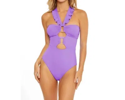 Soluna Buckle Up One-piece Swimsuit In Lilac In Purple