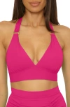 Soluna Sun Goddess Halter Bikini Top In Pink