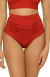 Soluna Sun Goddess Halter Bikini Top In Red