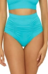 Soluna Sun Goddess High Waist Bikini Bottoms In Blue
