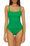 Soluna Sun Goddess One-piece Swimsuit In Green