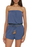 Soluna Sunset Cover-up Romper In Blue