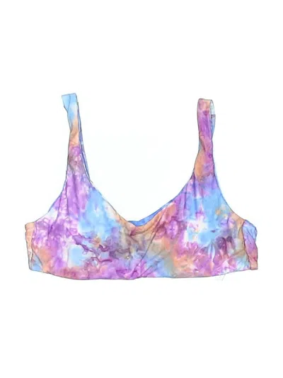 Soluna Swimsuit Top Purple Tie-dye Pattern Swimwear