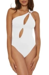 Soluna Tahiti One-shoulder Cutout One-piece Swimsuit