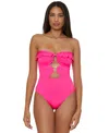 Soluna Women's Buckle-up Convertible One-piece Swimsuit In Pink