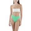 Soluna Womens High-waist Solid Swim Bottom Separates In Green