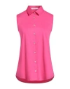 Soluzione® Soluzione Woman Shirt Fuchsia Size 6 Cotton In Pink