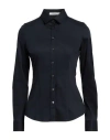 Soluzione® Soluzione Woman Shirt Navy Blue Size 4 Cotton