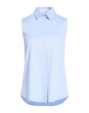 Soluzione® Soluzione Woman Shirt Sky Blue Size 8 Cotton