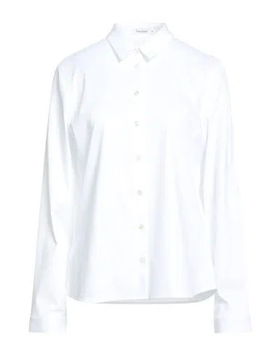 Soluzione® Soluzione Woman Shirt White Size 14 Cotton In Multi