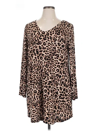 Pre-owned Soma 3/4 Sleeve T-shirt In Brown